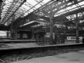 View across bay platforms with subway steps